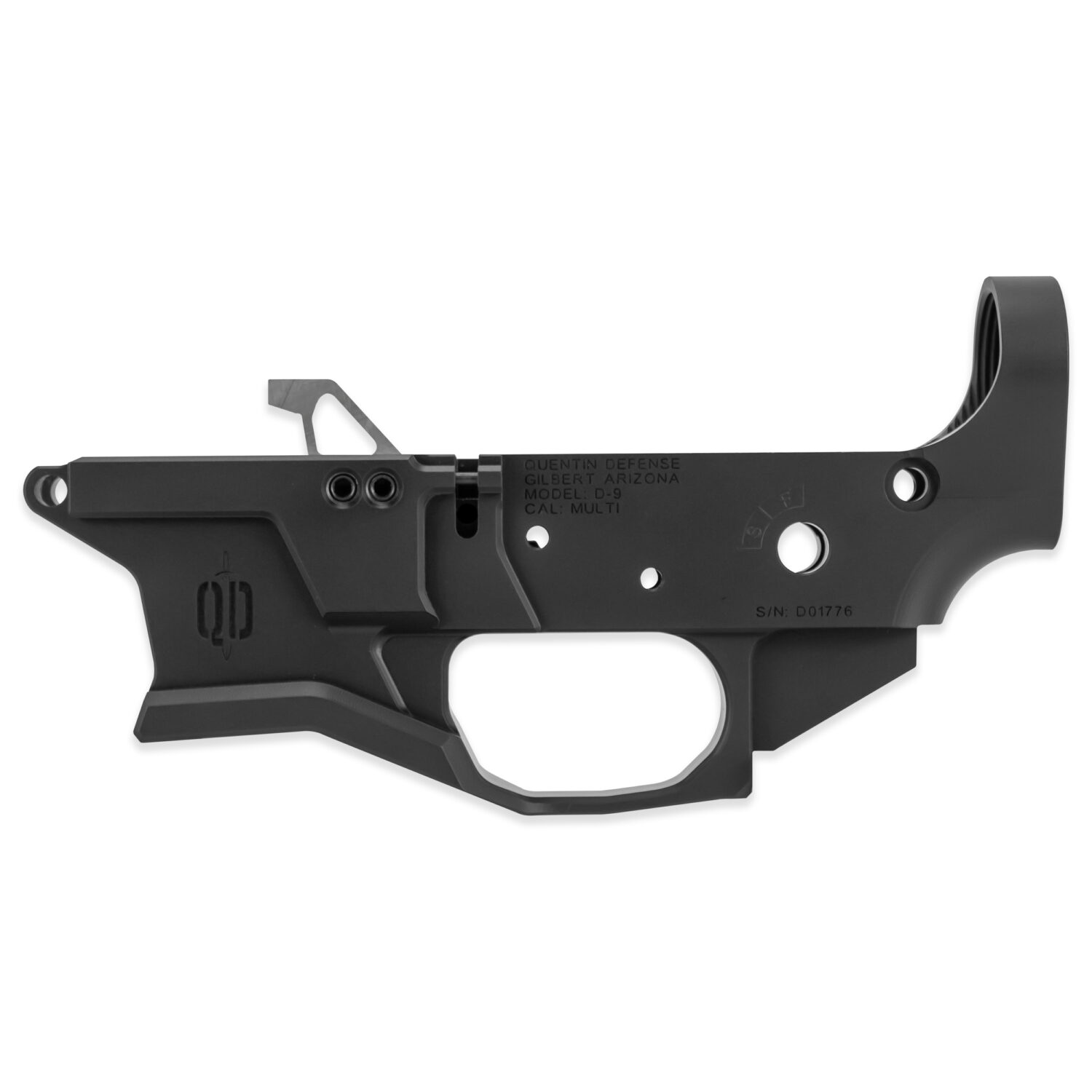 QUENTIN DEFENSE 9D-9 9MM BILLET AR LOWER RECEIVER