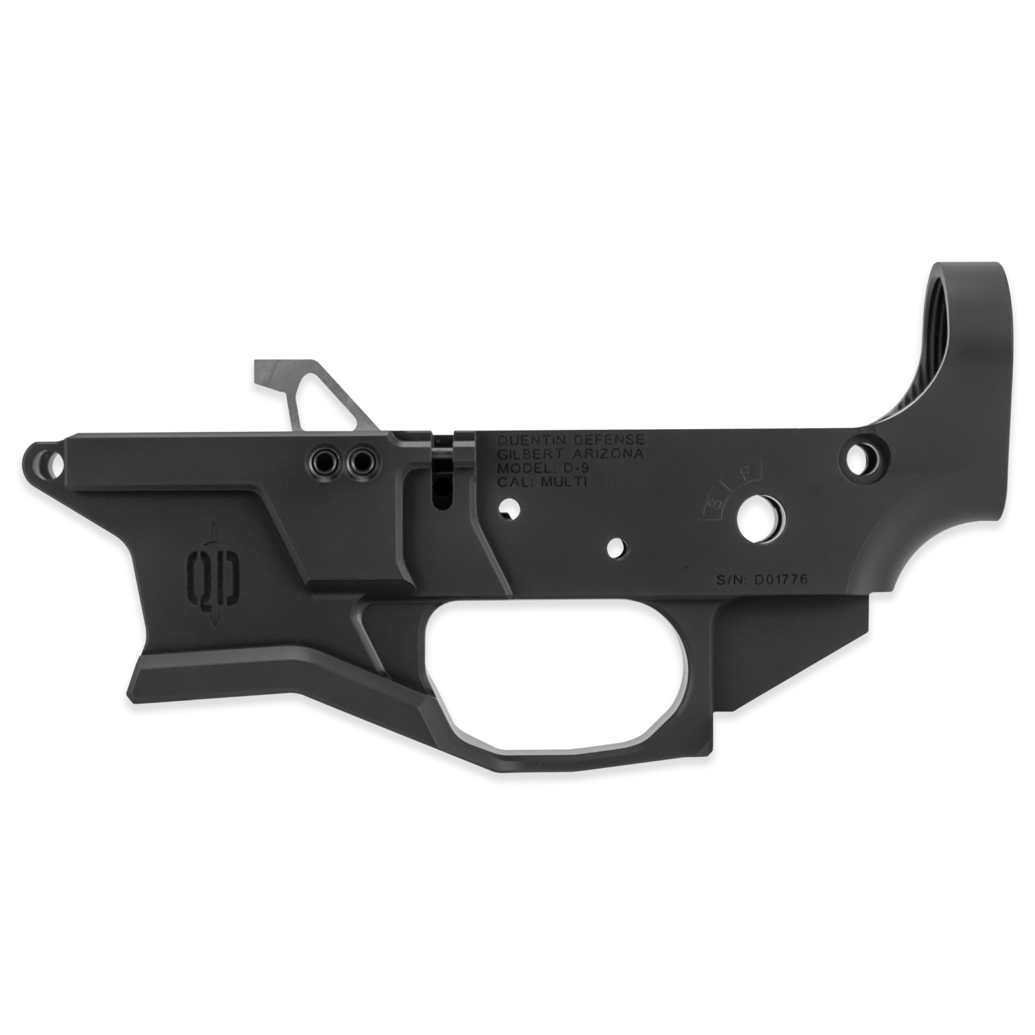 QUENTIN DEFENSE 9D-9 9MM BILLET AR LOWER RECEIVER